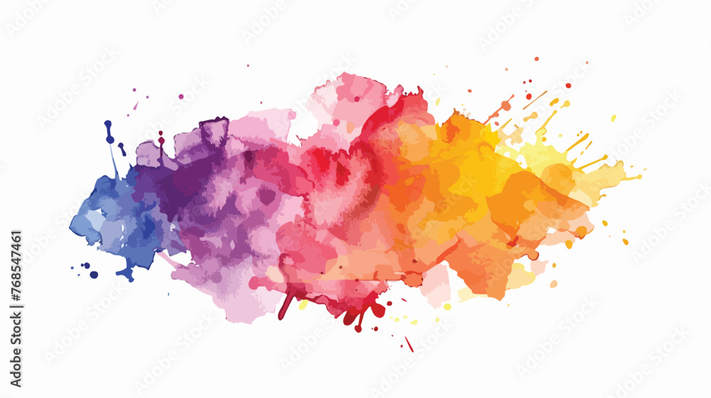 Vector watercolor splash texture background isolated.