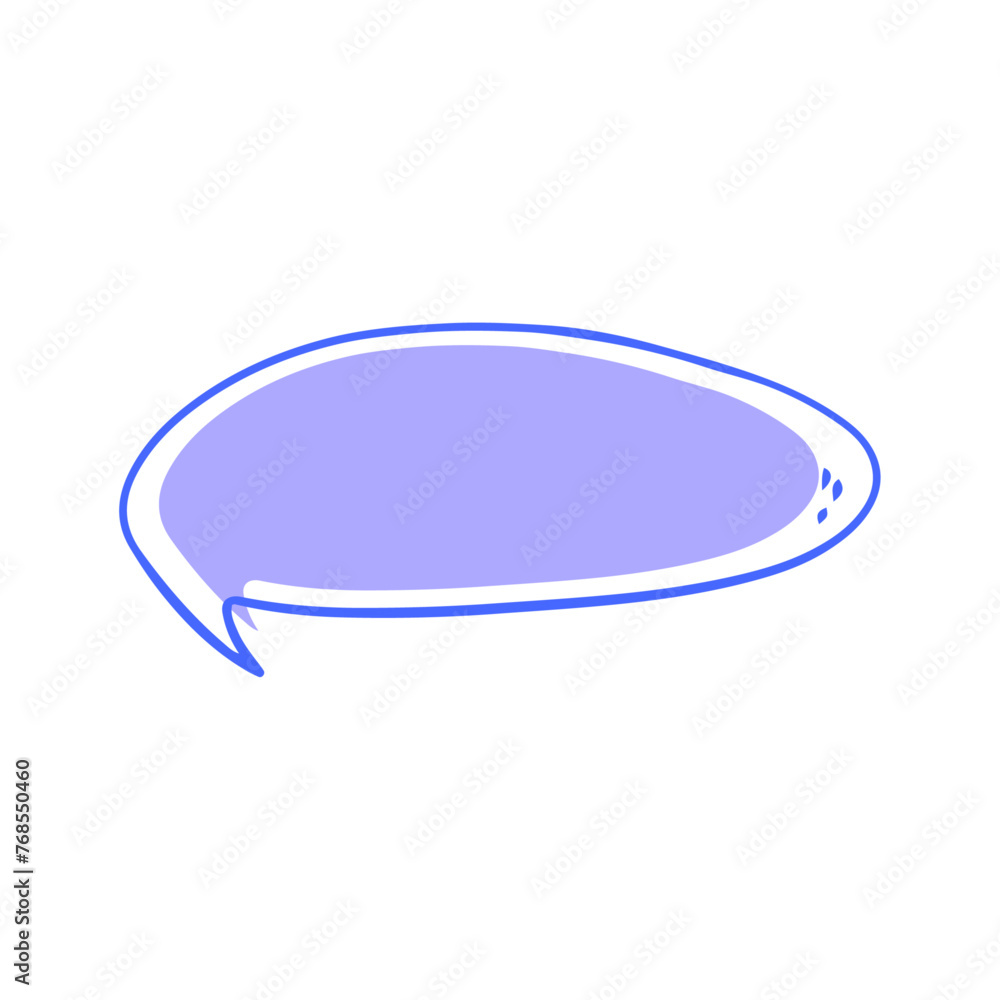 Vector speech bubble icon flat design isolated white background Vector speech bubble icon flat design isolated white background
