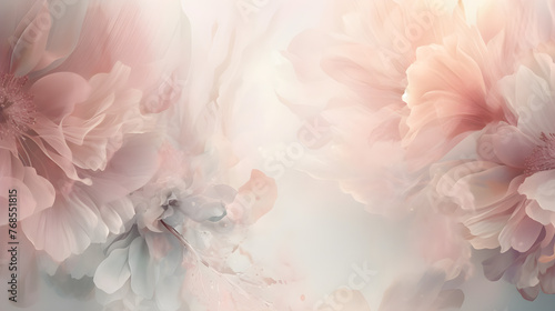 light soft dreamy pink grey floral abstract background