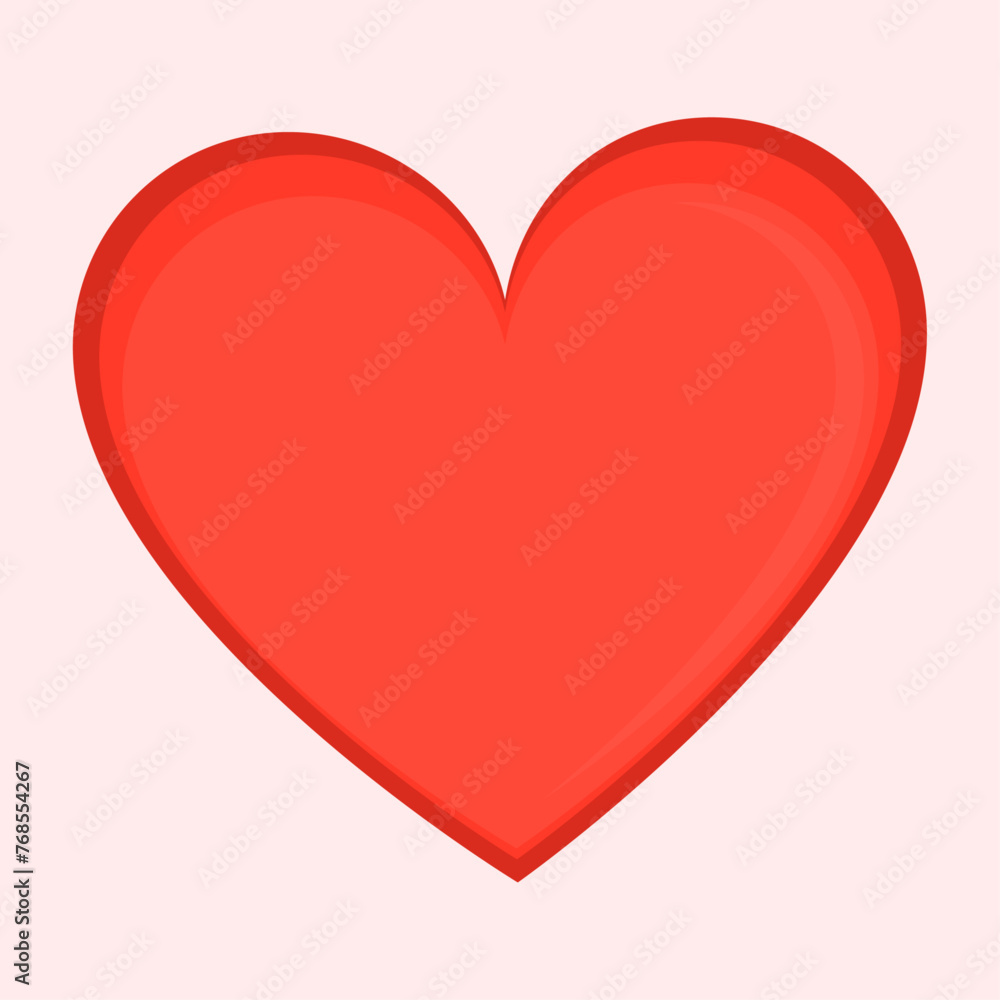 vector layered heart background design Stock Vector | Adobe Stock