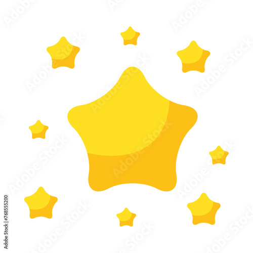 Vector stars line art icons sparkle star icons shine icon