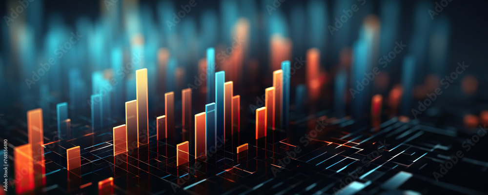 Obraz premium Digital background. Can be used in the description of network abilities, technological processes, digital storages, science, education, etc.