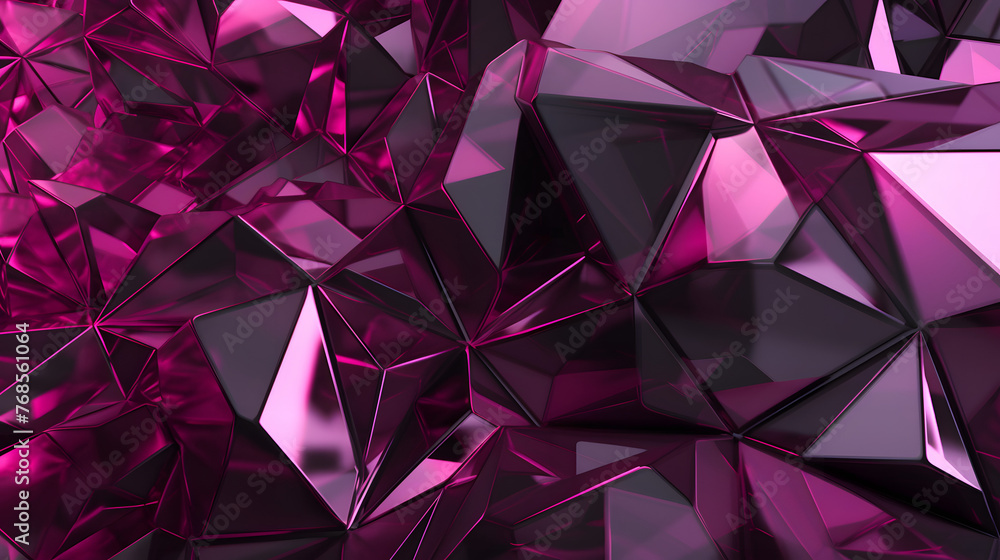 Obraz premium Digital polygon 3d geometry abstract graphic poster web page PPT background