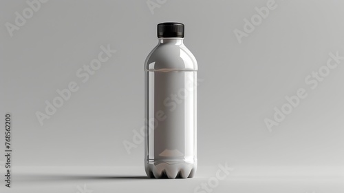 Empty metal bottle 