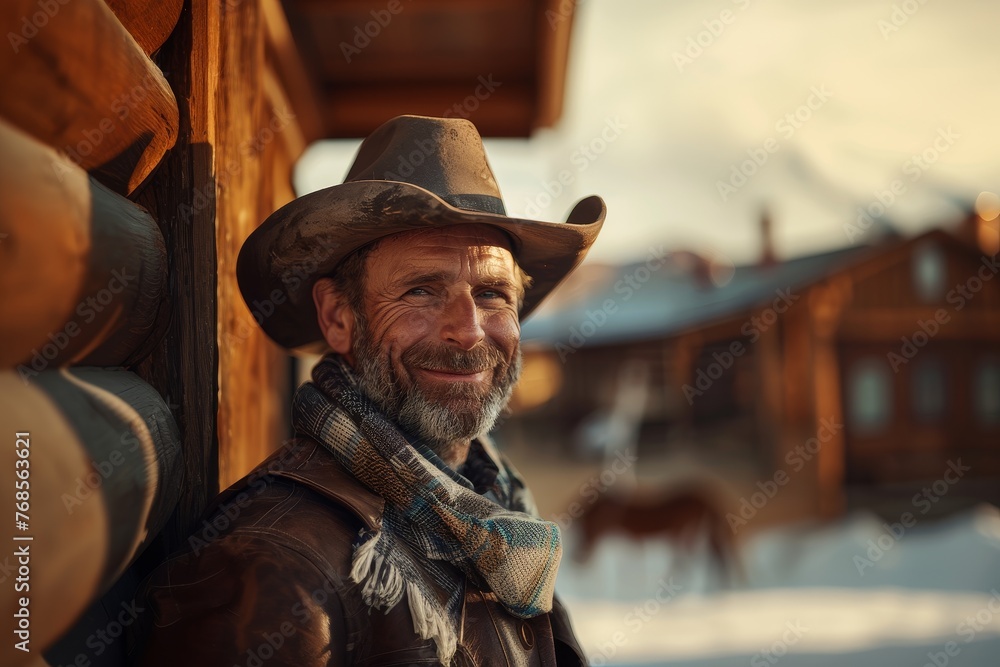 Obraz premium Portrait of a Cowboy