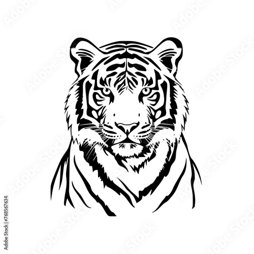 tiger head vector