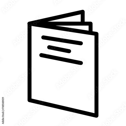 pocket book in line style