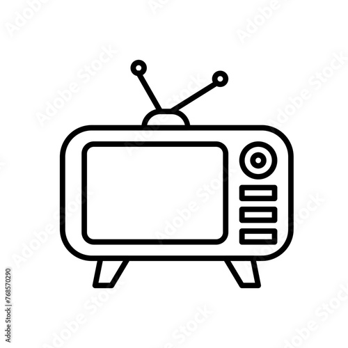 old school tv line style