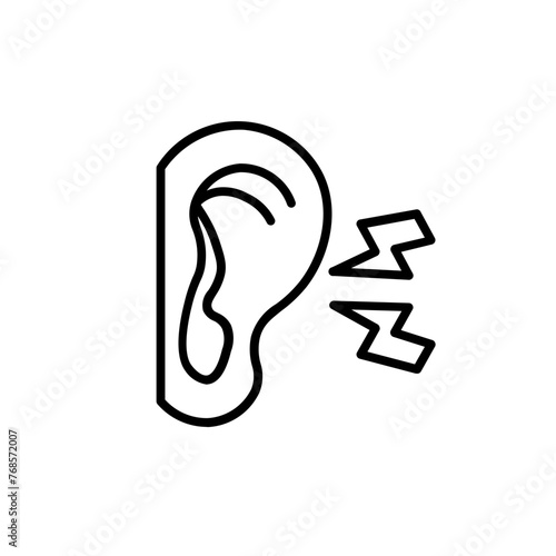 ears ringing line style