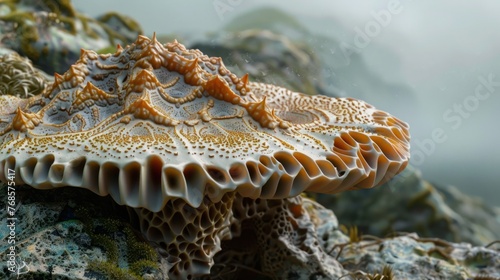 Close Up of a Mushroom on a Rock