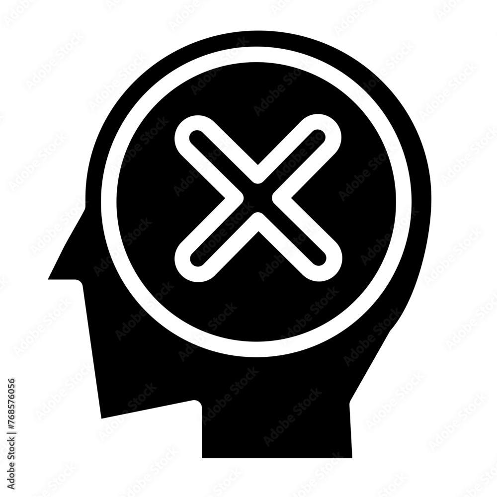 Obraz premium wrong mindset solid style