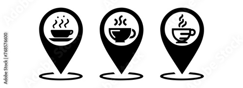 Location icon. Map pin. gps. place marker. GPS location symbol collection. Set of map pin location icons. Modern map markers. isolated on white.