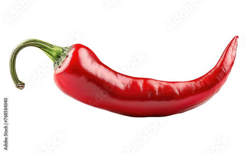 Fiery Chili Pepper isolated on transparent Background