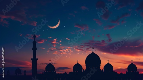 Ramadan vector card