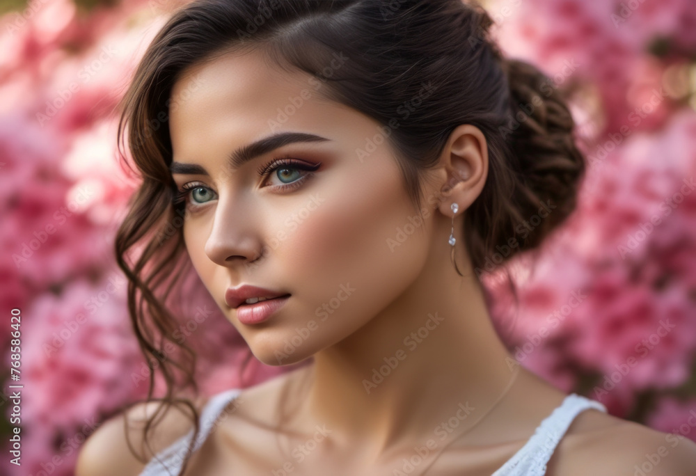 A Portrait Of Breathtakingly Gorgeous, Exotic, Beautiful Woman.
A Portrait Of Breathtakingly Gorgeous, Exotic, Beautiful Woman.
