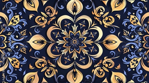 Wallpaper Mural Traditional background and icons Torontodigital.ca