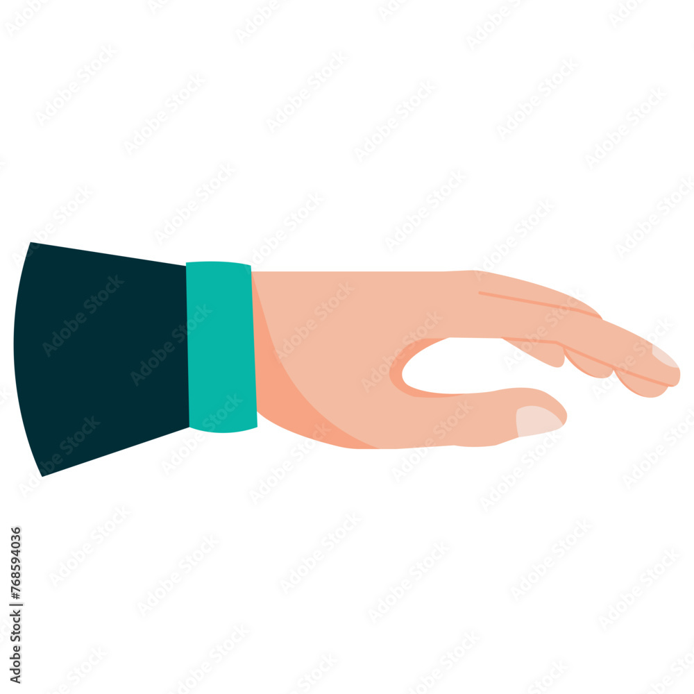A hand with a wrist band is reaching out A hand with a wrist band is reaching out