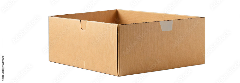cardboard box isolated transparent background PNG ai generated cardboard box isolated transparent background PNG ai generated