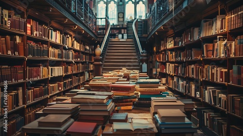 A library is a place filled with knowledge waiting to be discovered photo