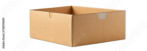 cardboard box isolated transparent background PNG ai generated