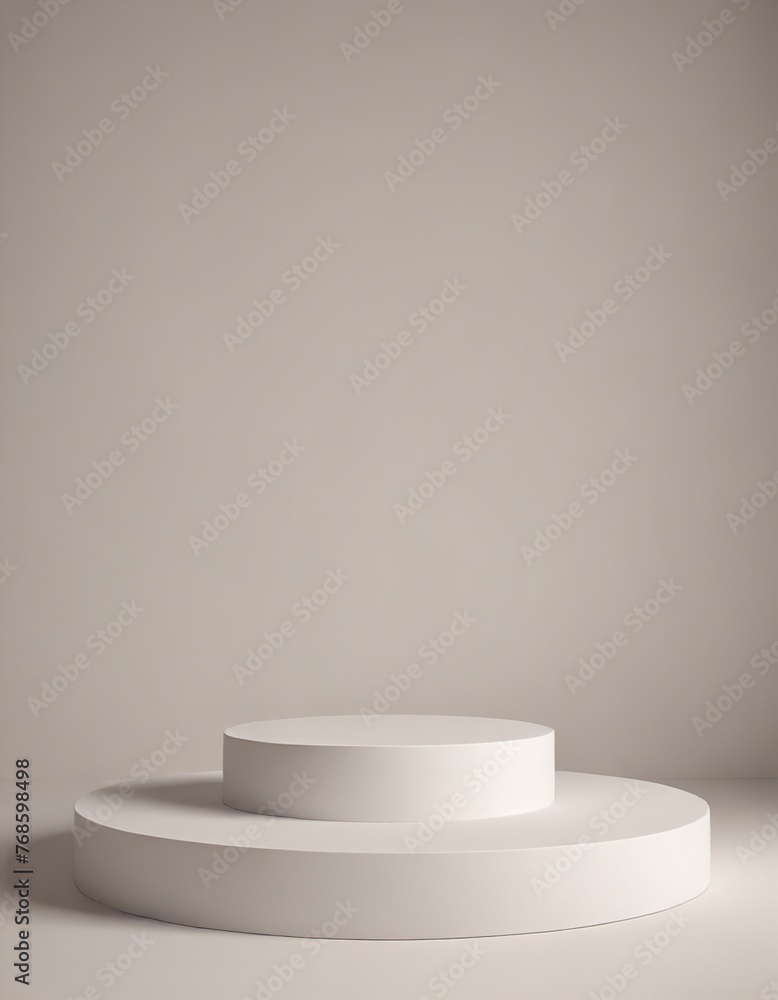 empty podium on white background empty podium on white background