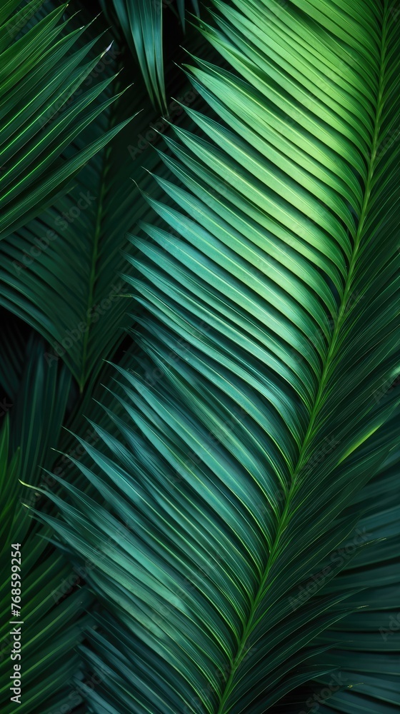 The spiked leaves of a small palm tree in the foreground with the background illuminated by the midday sun. The spiked leaves of a small palm tree in the foreground with the background illuminated by the midday sun.