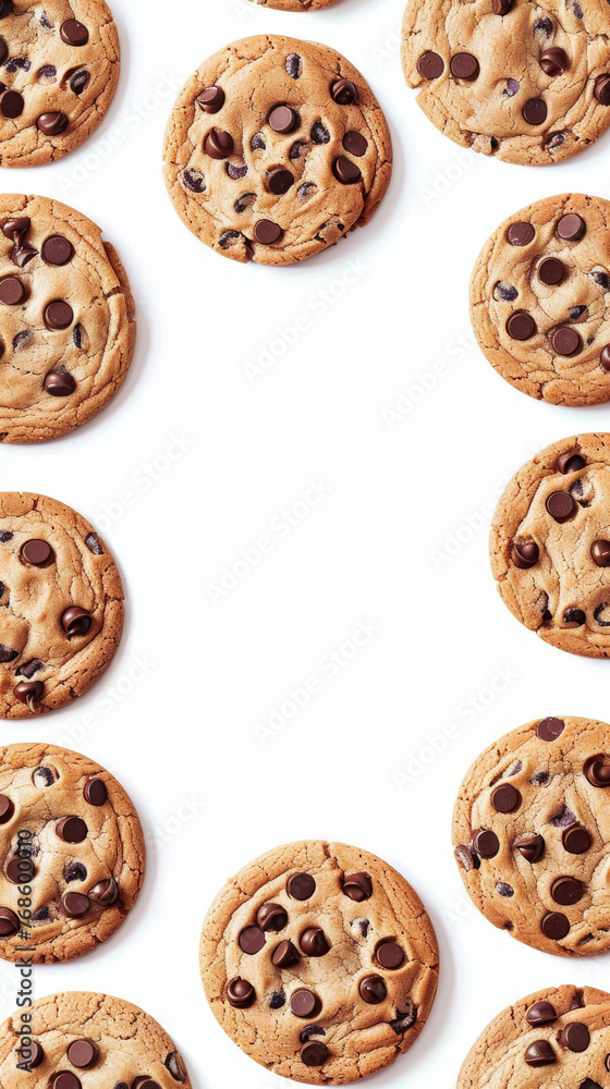 watercolor cookies and sweets background with copy space in the center watercolor cookies and sweets background with copy space in the center