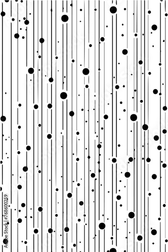 falling dots and vertical lines pattern vector illustration silhouette laser cutting engraving black and white shape © Malgo