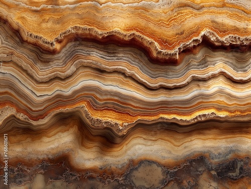 colored geological layers, geological history of the earth, rock layers © mirifadapt