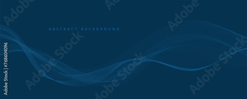 Abstract digital technology futuristic blue background © VectorStockStuff