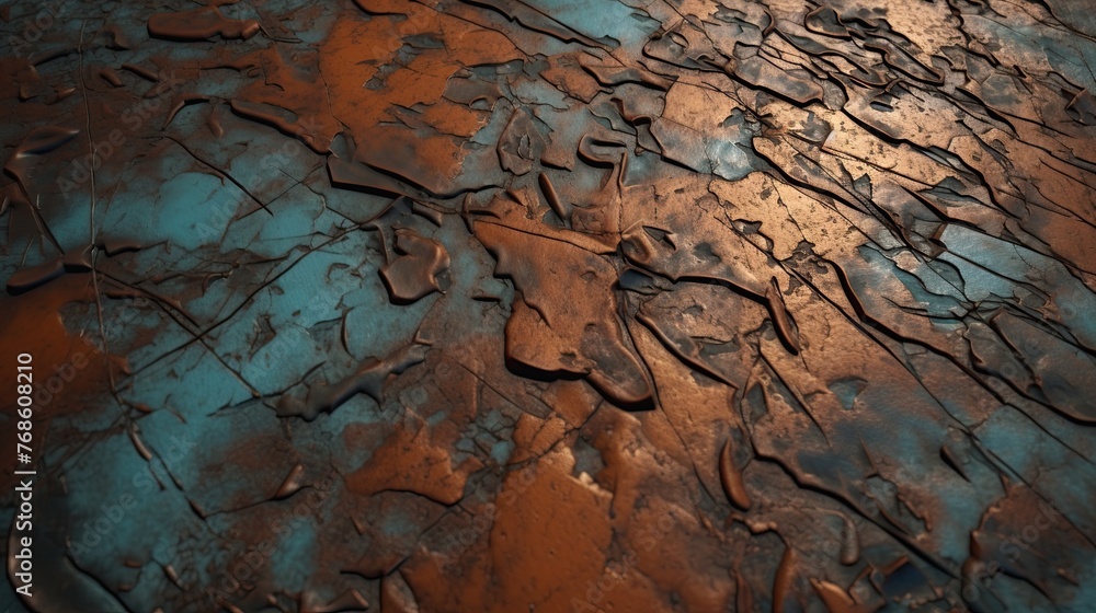 Worn rusted metal texture background. Generative Ai