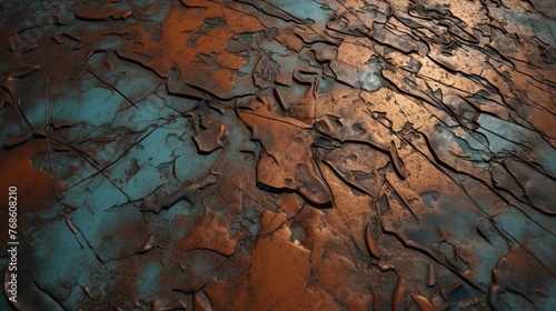 Worn rusted metal texture background. Generative Ai