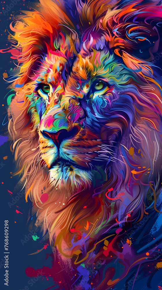 lion head in the night lion head in the night