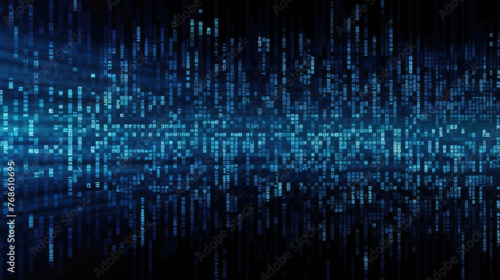 Dark Blue Background With Numerous Numbers Dark Blue Background With Numerous Numbers