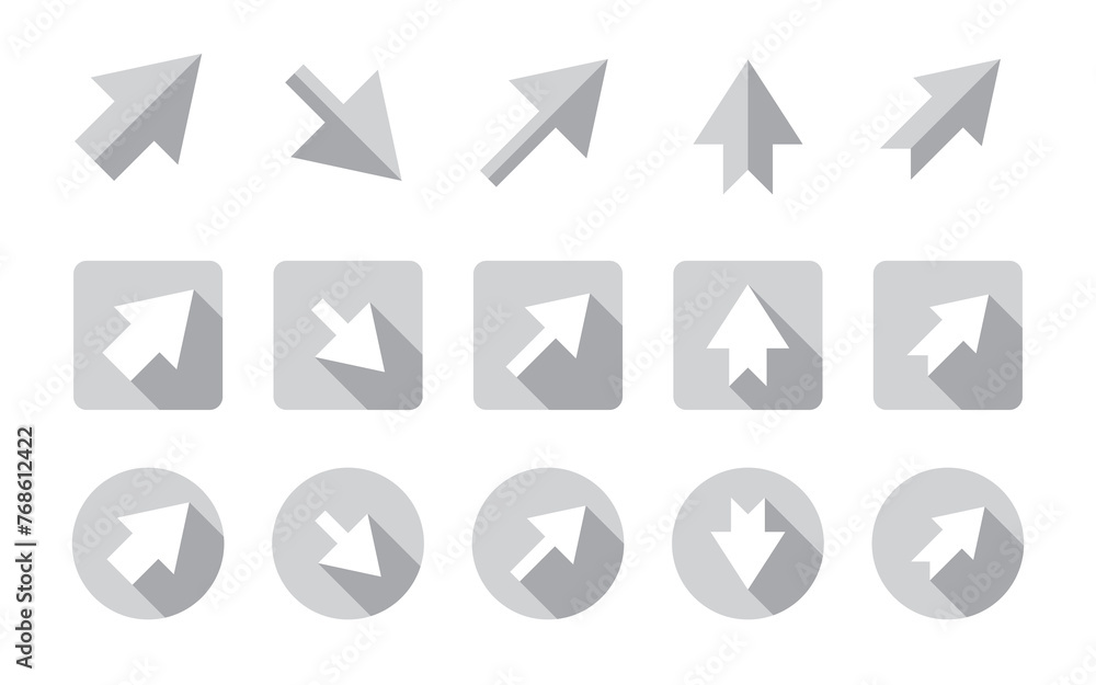 Flat Arrows Icon Set Flat Arrows Icon Set