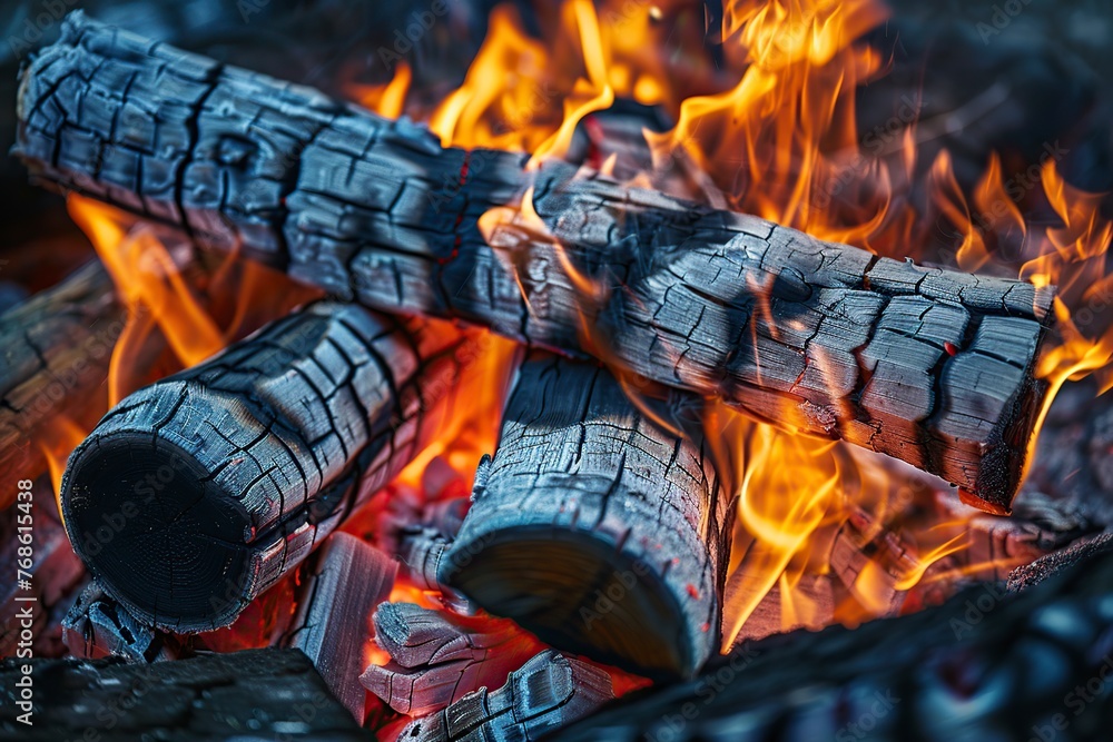 Intense Flames From Close-Up Fire Intense Flames From Close-Up Fire