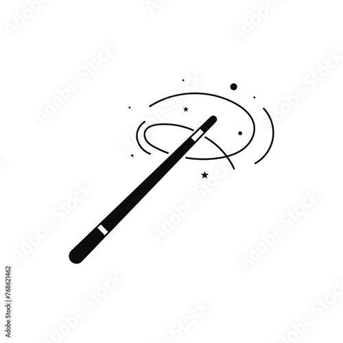 Magic Wand Icon Vector Design.