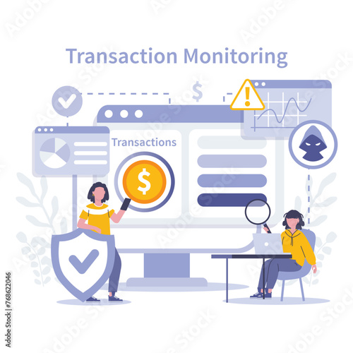 KYC concept. Flat vector illustration.