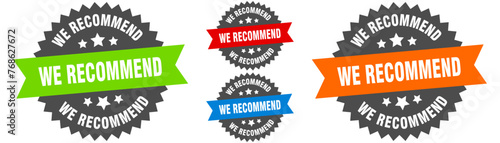 we recommend sign. round ribbon label set. Seal