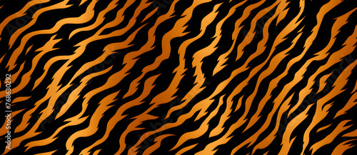 Tiger skin seamless print pattern