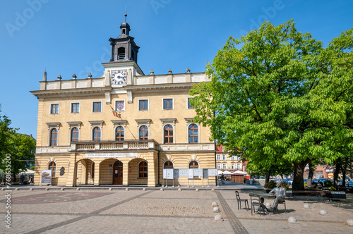 Town hall in Ostrów Wielkopolski, Greater Poland Voivodeship, Poland