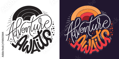 Funny lettering hand drawn doodle quote. Lettering t-shirt design, 100% vector.