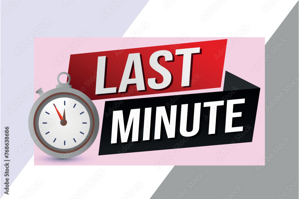 Last minute offer watch countdown Banner design template for marketing. Last chance promotion or retail. background banner poster modern graphic design for store shop, online store, website
Last minute offer watch countdown Banner design template for marketing. Last chance promotion or retail. background banner poster modern graphic design for store shop, online store, website