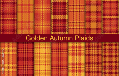 Autumn plaid bundles, textile design, checkered fabric pattern for shirt, dress, suit, wrapping paper print, invitation and gift card.