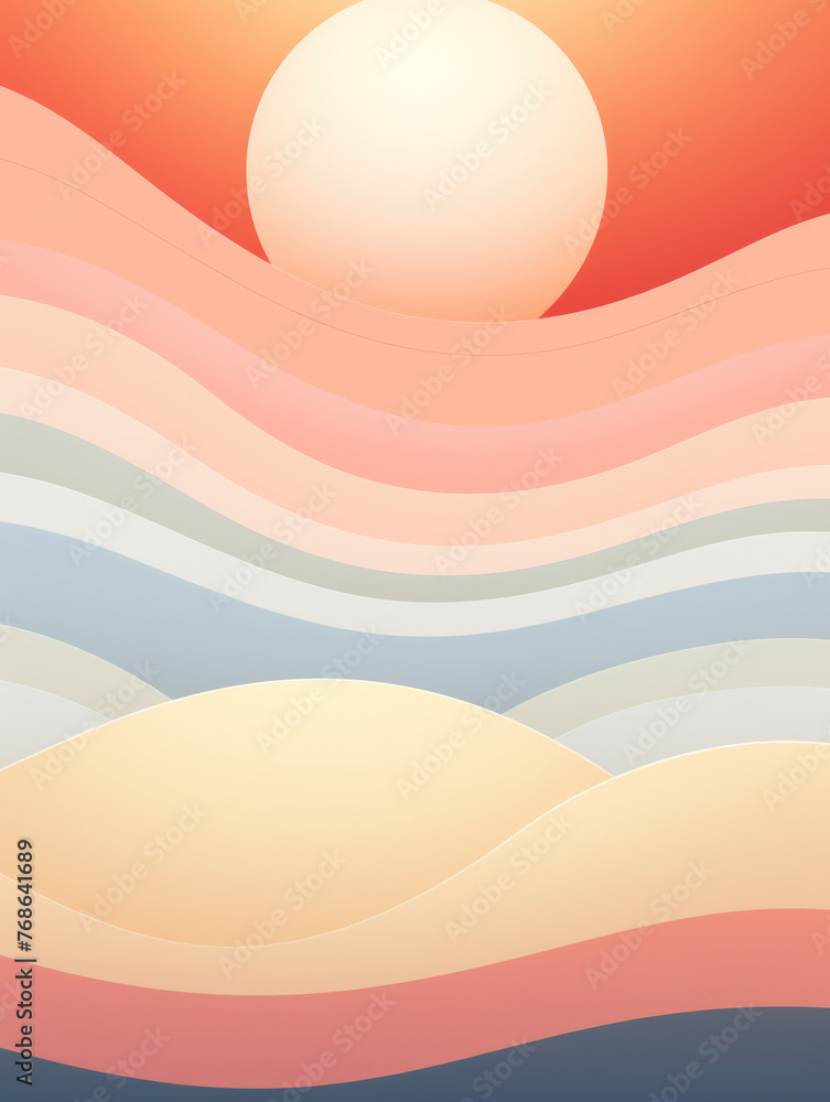 Abstract sunrise concept
