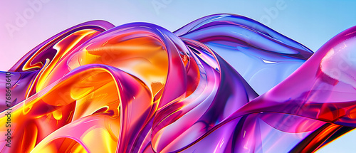 Abstract Harmony  A Fusion of Color and Form  Capturing the Fluidity of Dreams