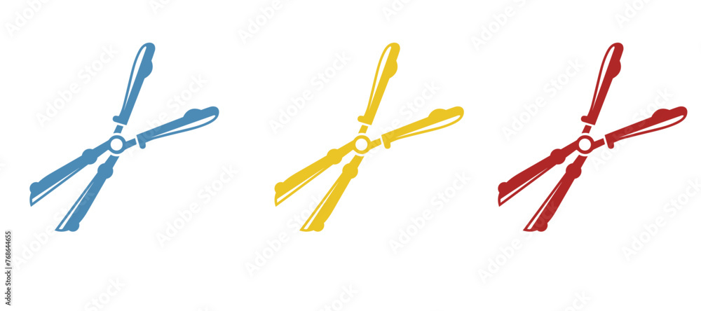 scissors icon on a white background, vector illustration scissors icon on a white background, vector illustration
