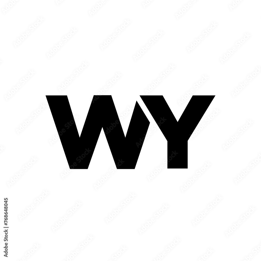 Letter W and Y, WY logo design template. Minimal monogram initial based logotype. Letter W and Y, WY logo design template. Minimal monogram initial based logotype.