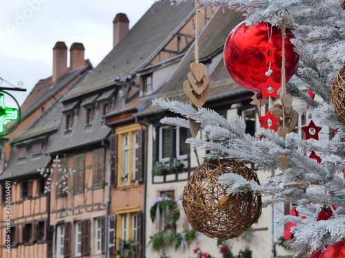 La petite ville alsacienne de Colmar Noël