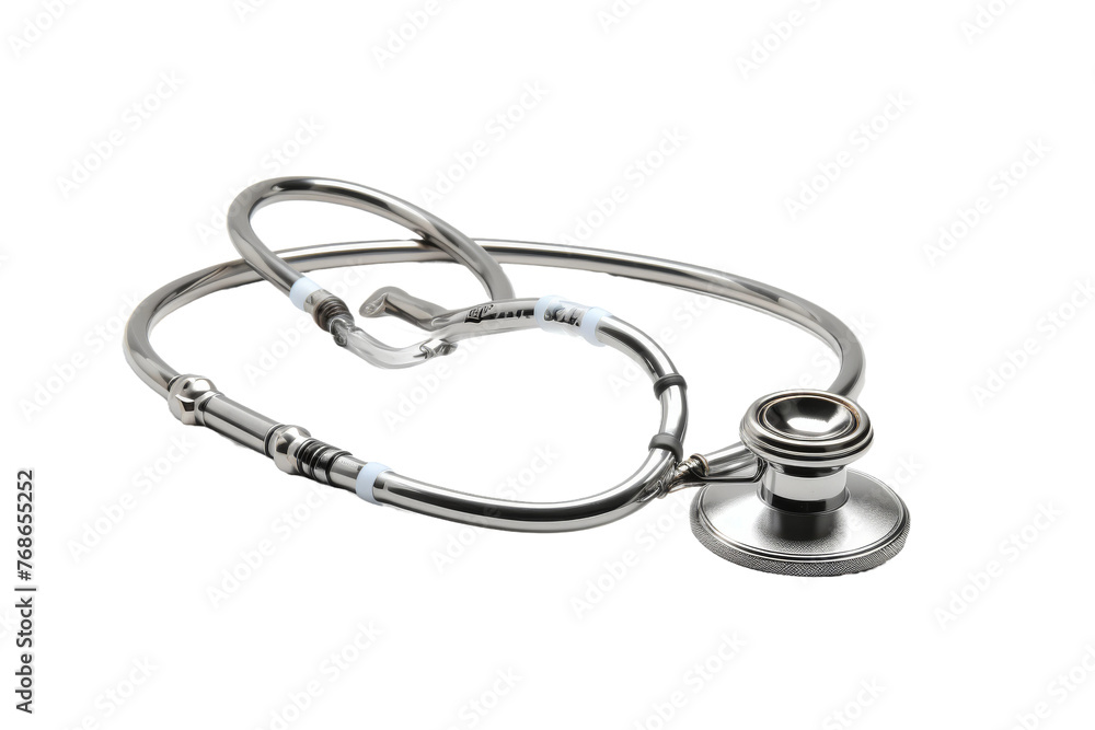 Symphony of Sound: Stethoscope Serenade. On a White or Clear Surface PNG Transparent Background. Symphony of Sound: Stethoscope Serenade. On a White or Clear Surface PNG Transparent Background.